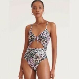 Veronica Beard Aniston Cutout One Piece Swimsuit - EUC - Size Large